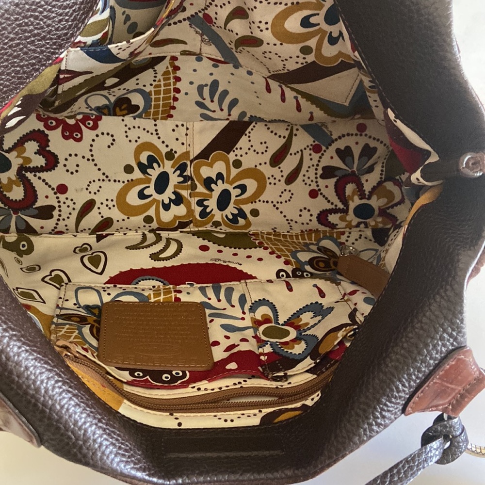 Brighton Brown Leather and Suede Bag - Picture 10 of 14